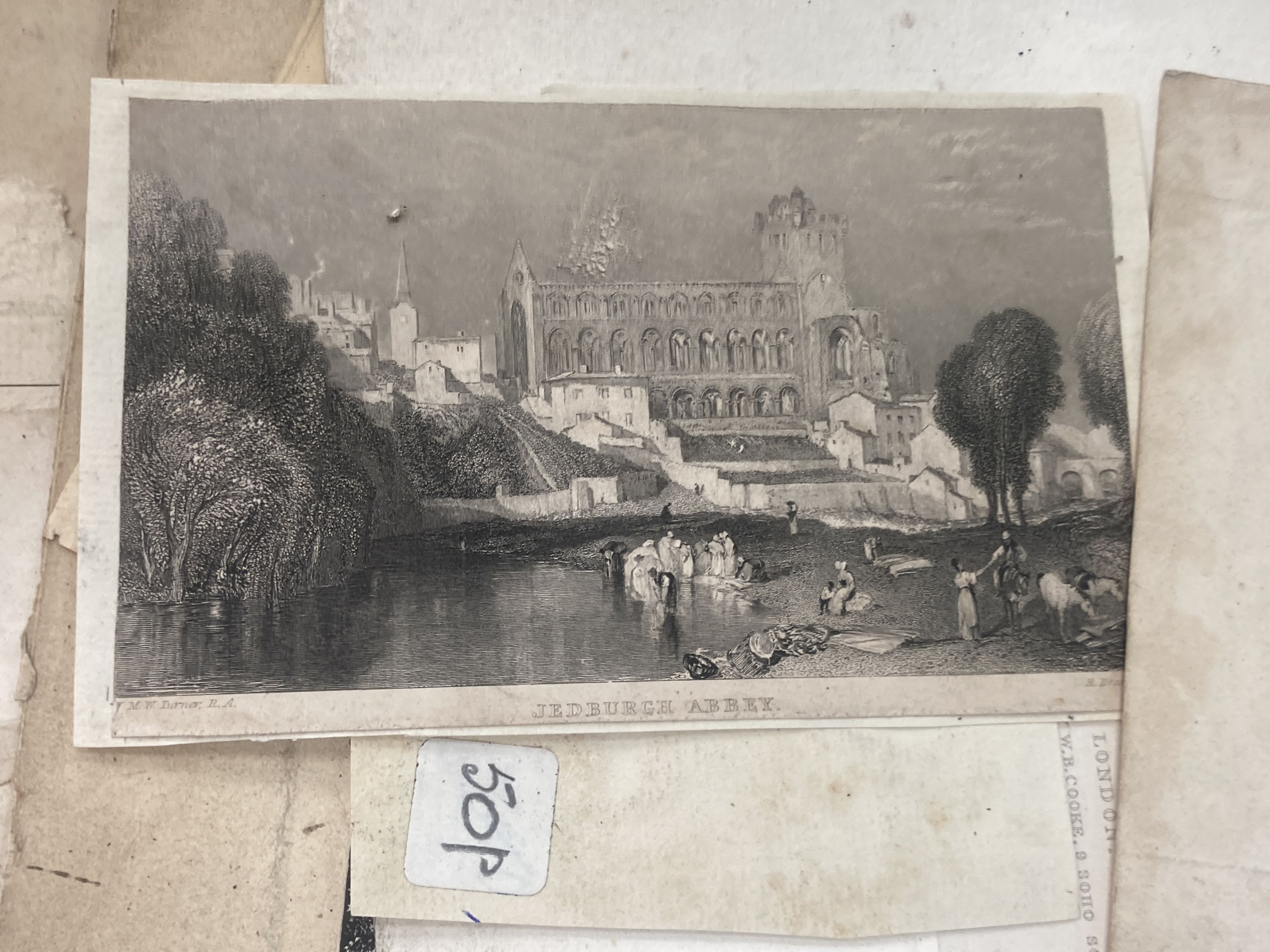 A box of assorted 18th century and later prints
